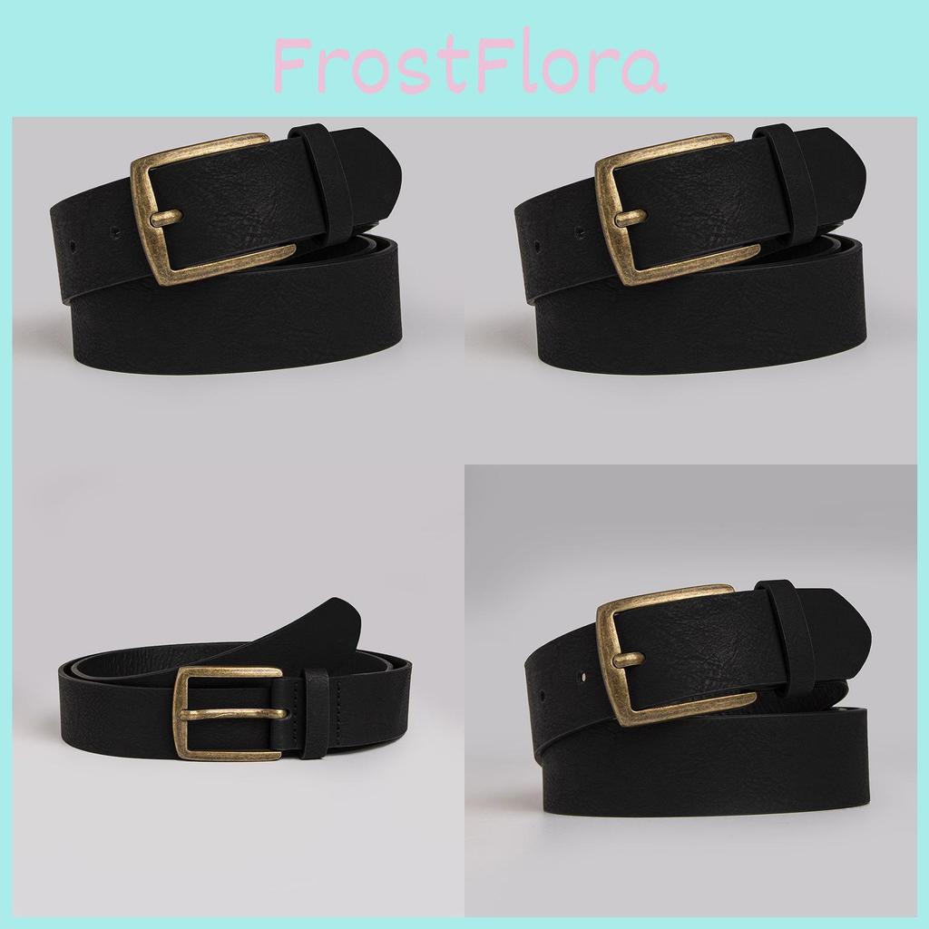 Mens Fashion Casual Belt With Copper Finish Buckle And Handcrafted Stitching For Work