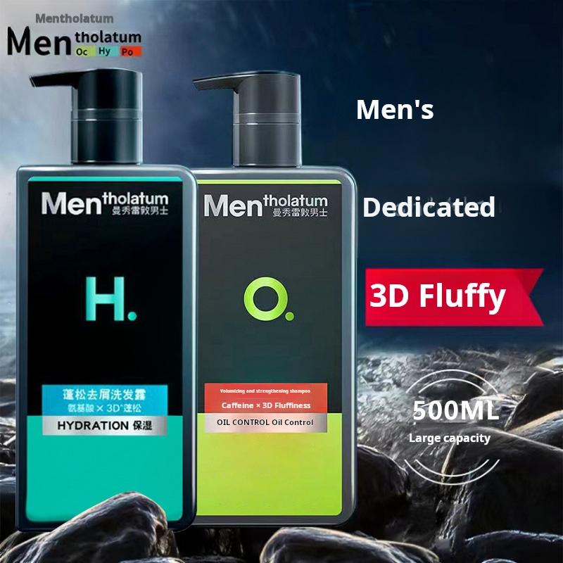 2 bottles~Mansureton Men s Shampoo 500ml Fluffy, dandruff reducing, strong hair care, scalp oil control, refreshing Fluffy dandruff remover *
