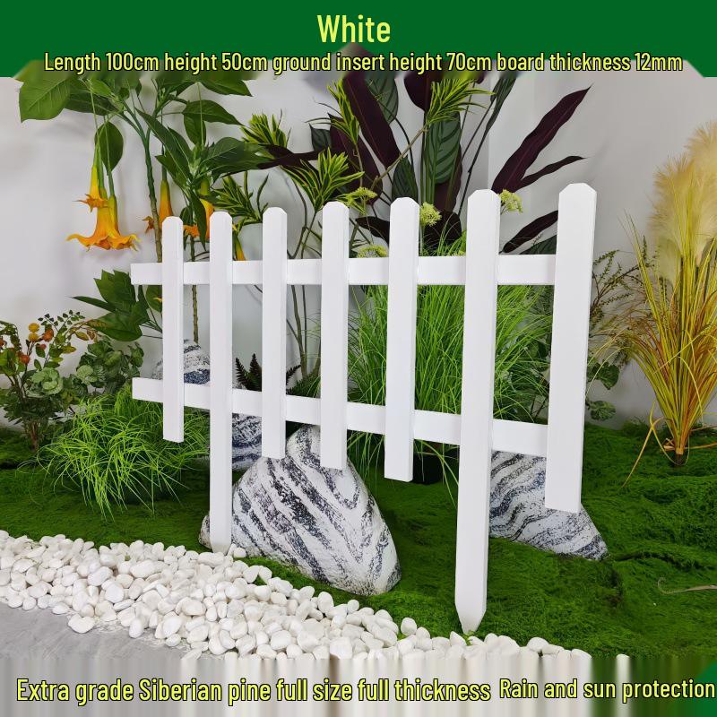 Outdoor Garden Decorative Wooden Picket Fence for Yard and Flower Beds