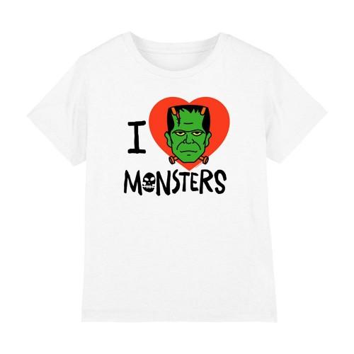 Universal Monsters Childrens/Kids I Love Monsters Frankenstein T-Shirt
