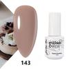 GELPOLISH Nail Art Set: Base, Top Coat, Transparent & White Gel Polishes