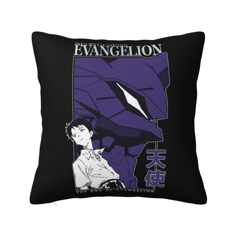 Custom Luxury EVA Evangelions Anime Cushion Cover 45x45cm Soft Harajuku Manga Throw Pillow for Car Square Pillowcase