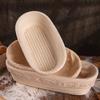 Oval/Round Bread Rattan Fermentation Basket Handmade Rattan Wicker Baking Bowl Kitchen Tool for Home Bakers Bread Baking Tools
