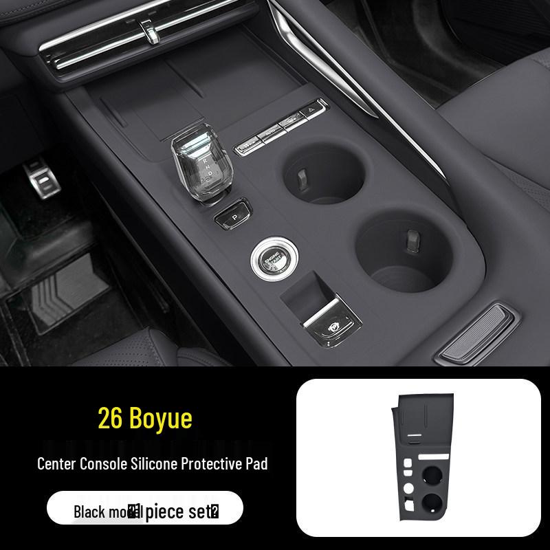 Silicone Protective Pad for 26 Geely Boyue Models - Console & Door Button Film
