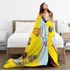 K-Kakaos F-Friends Tube Apeach Ryan Trio Blanket Quality Warm  Throw Blanket Winter Picnic Home Decor Aesthetic Bedspread