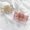 Multicolor Plaid Hair Claw French Design Non Slip Acetate Hollow Hair Barrettes Ponytail Decoration Fashion Hair Props