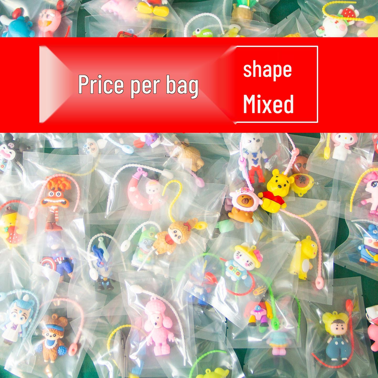 Kindergarten Cartoon Rubber Figurine Pendants – Creative Small Gifts & Rewards for Students