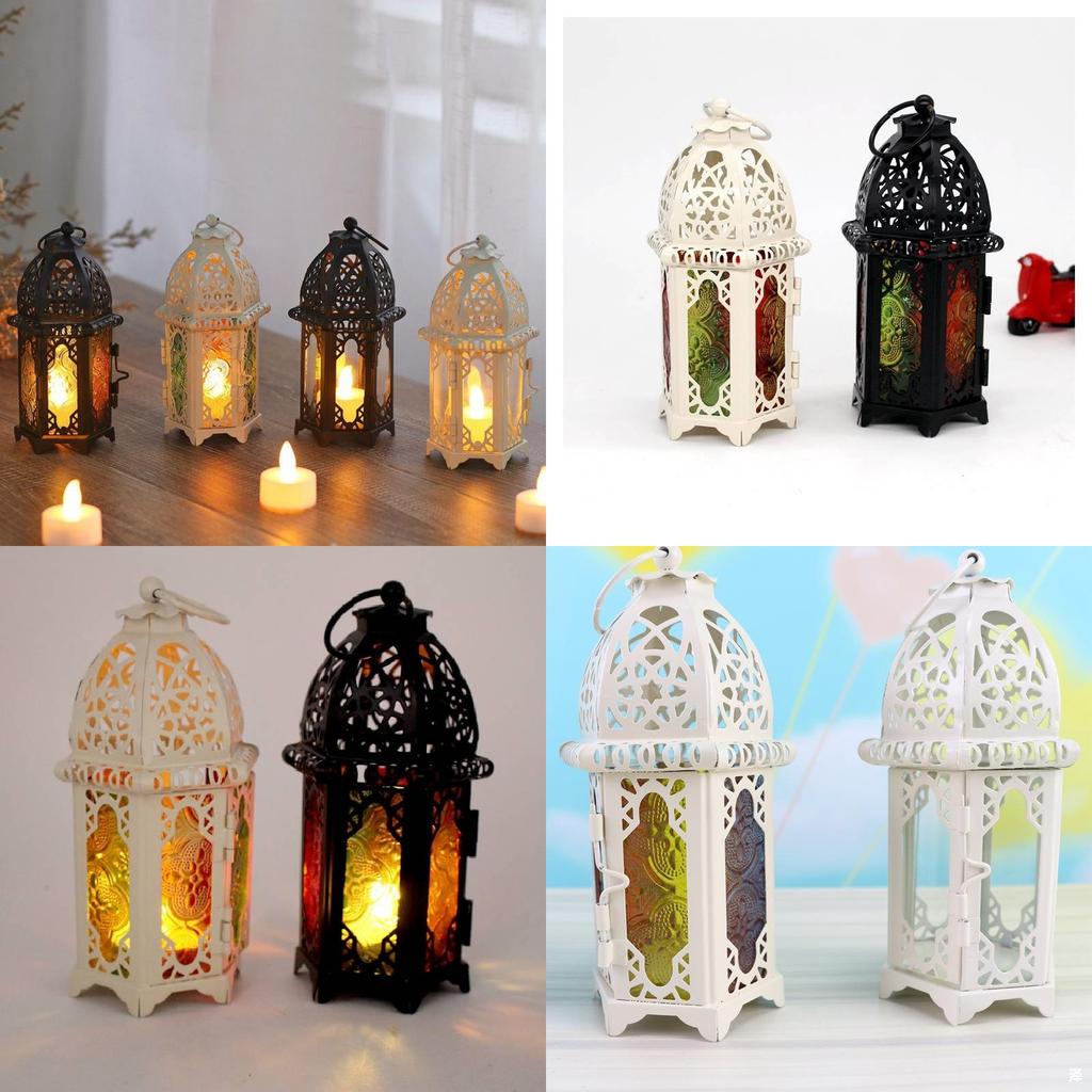 Sophisticated Moroccan Glass And Iron Candle Holder Versatile For Graduations Parties And Holidays