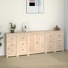 Day and Night - Day and Night Solid Pine Wood Sideboard 230x35x80 Cm