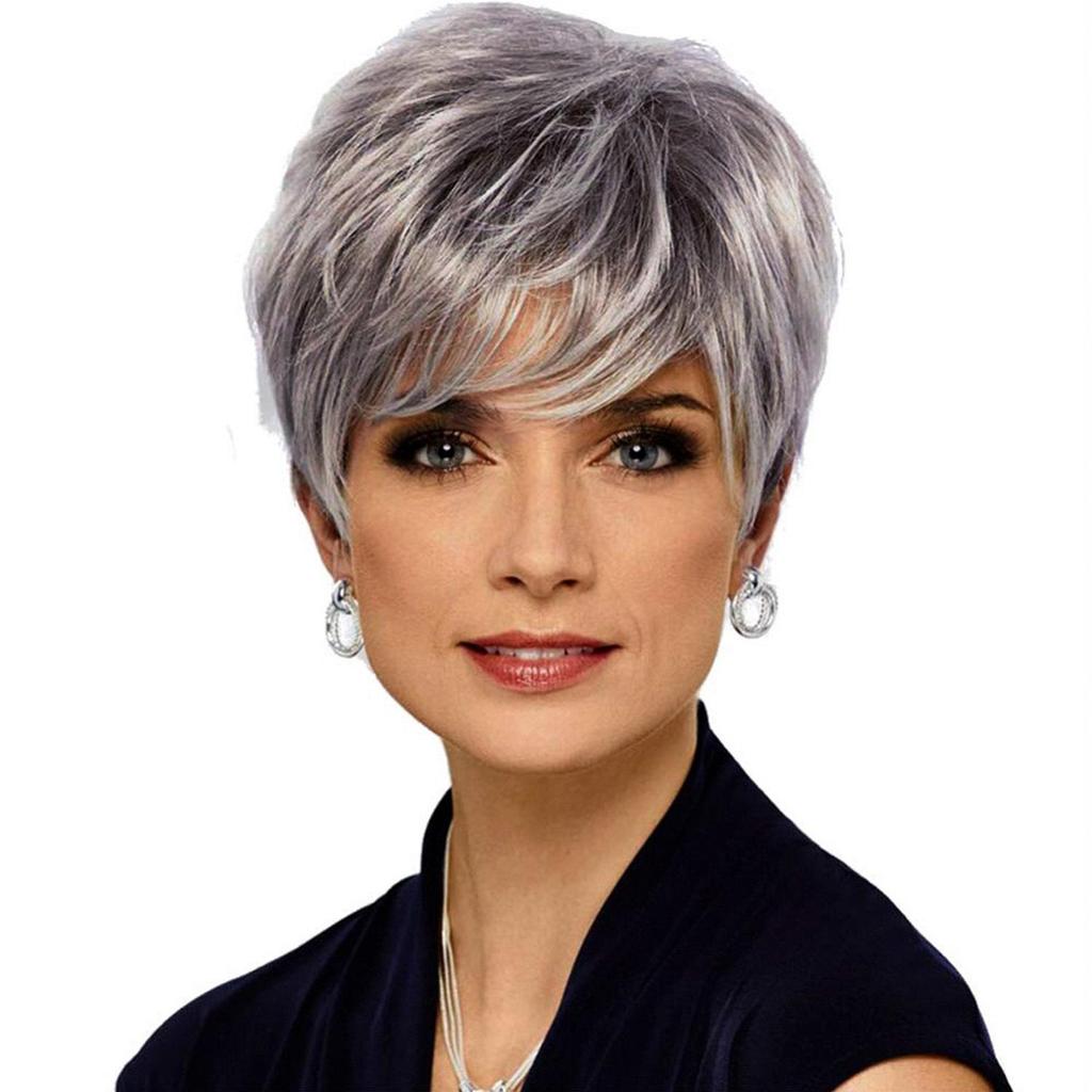 Parrucca alla moda 2025 Parrucca corta e dritta da donna