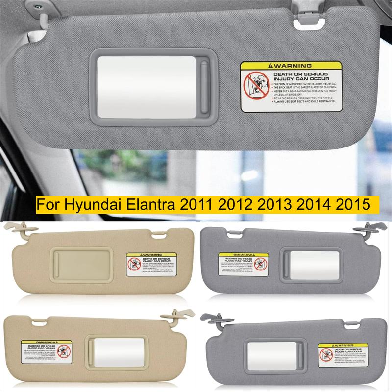 Car Sun Visor For Hyundai Elantra 2011 2012 2013 2014 2015 Replaces Sunvisor Driver Passenger Side Shade 852103X000 852203X000