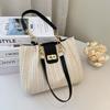 Large Capacity, Bag, Women's Bag, Woven, Swivel Lock Design, Shoulder Bag, Armpit Bag, Casual Bag