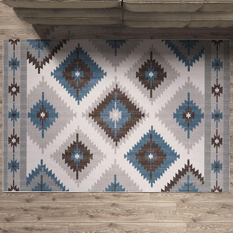 Koberec do obývacího pokoje Bohemian Retro Ložnice Plyšový koberec Domácí dekorace Luxusní šatna Nadýchaná podložka