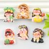 DIY Resin Accessories: Cartoon Rich Woman Theme for Hair Clips, Ties, Phone Cases, Packaging & Decoration
