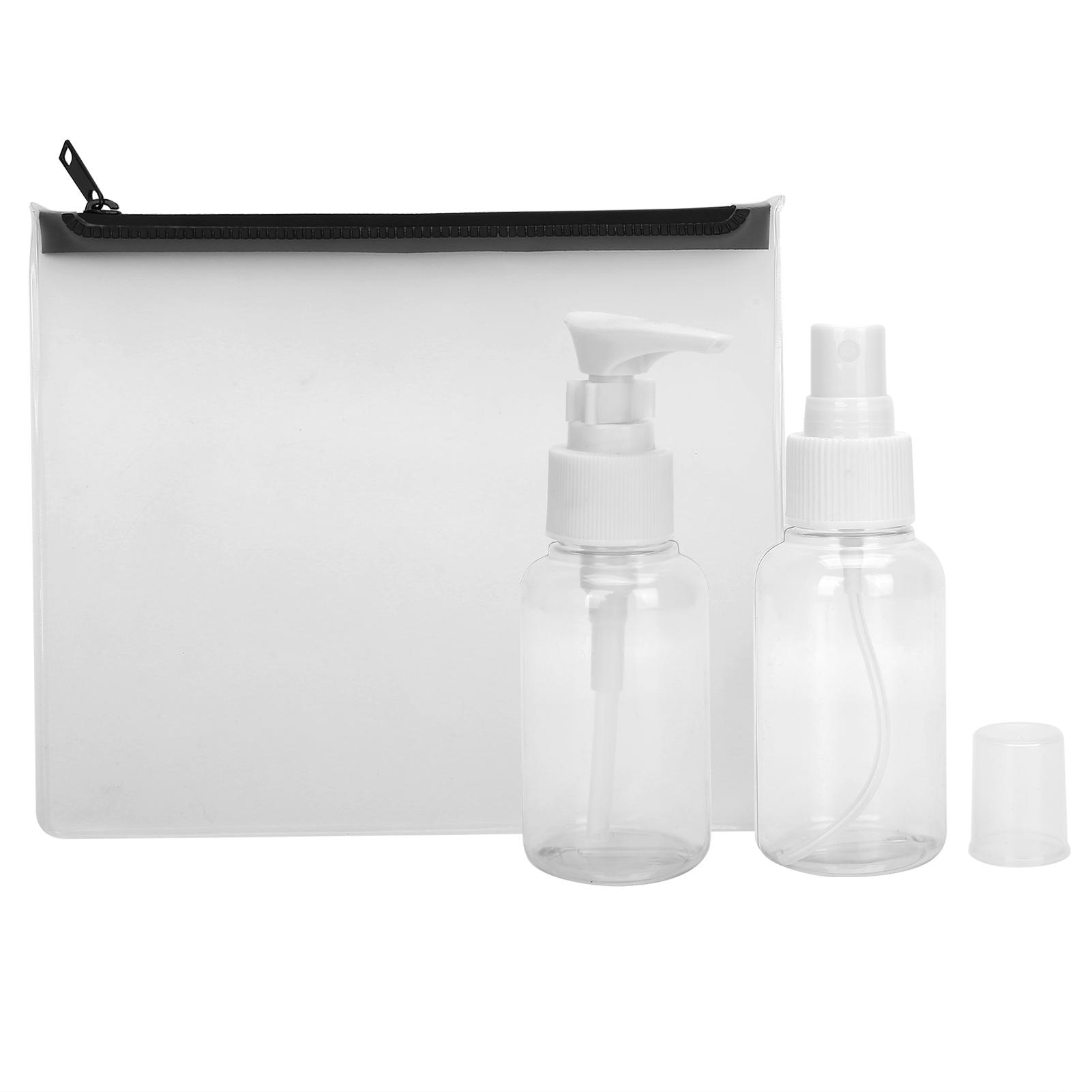Portable Empty Spray Bottle Outdoor Travel Refillable Toner Lotion Bottle with Storage Bag