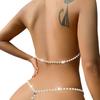 Women's summer new sexy three-point pearl neck set women's delivery
