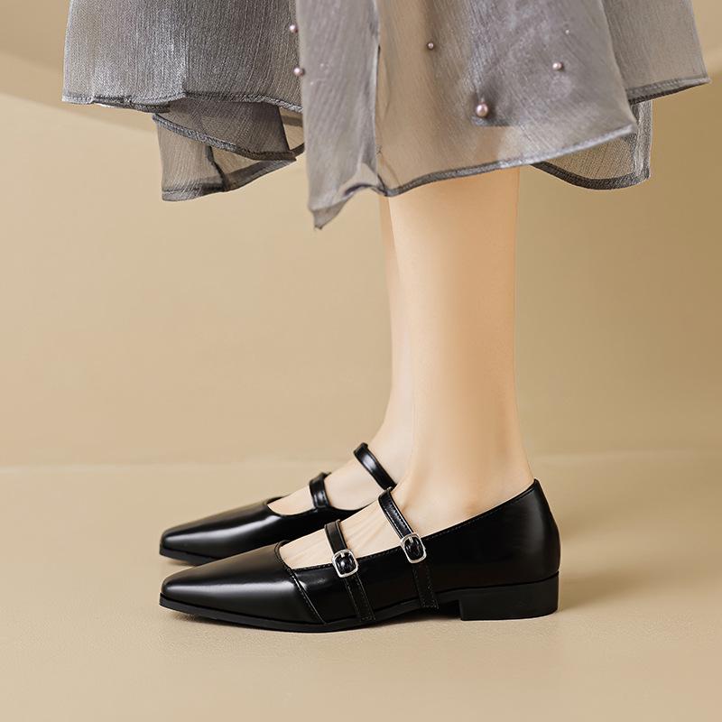 

Weiwei 6831-1 Women s Pointed Toe Mary Jane Chunky Heels, Summer French Style, Plus Size Available 37 вино красного