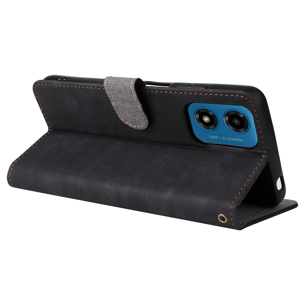 For Motorola Moto G04 4G/G04s 4G/G24 4G/G24 Power/E14 4G Case RFID Blocking Flip Folio Leather Phone Cover
