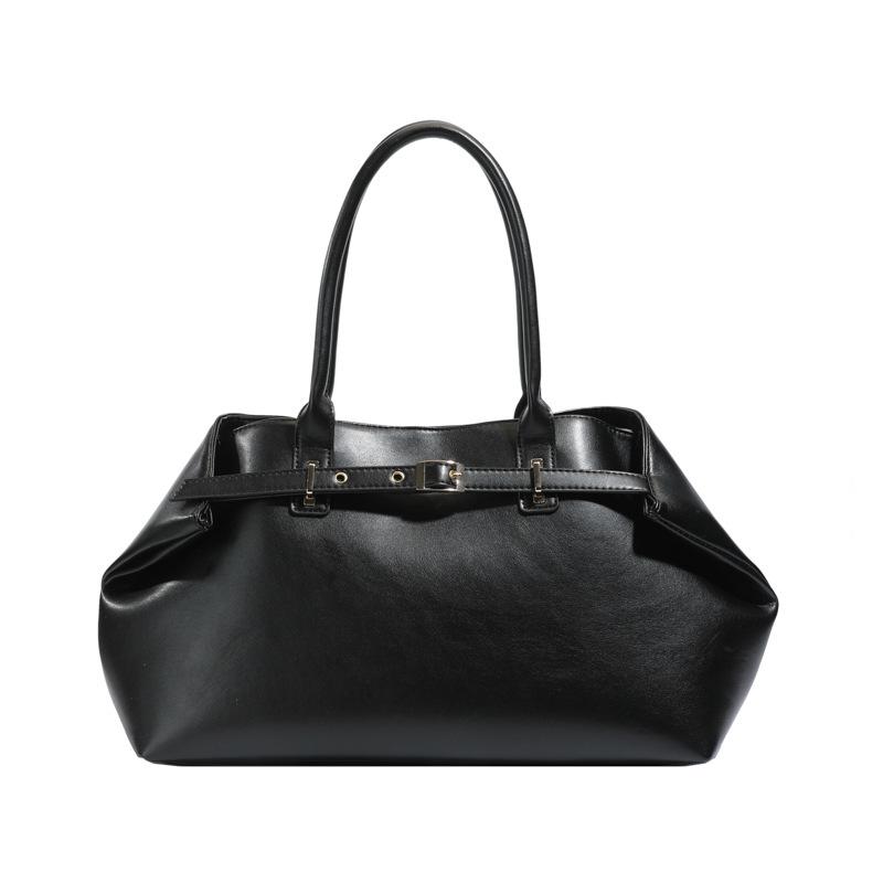 Tote Bag New Large Capacity Bag Women's Loop with Decorative Armpit Bag Handbag Texture Fashionable Commuting Shoulder Bag