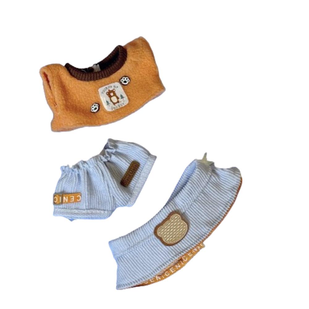 1 Set Princess Skirt 10cm Cotton Doll's Clothes Strap Pants Toy Accessories Cotton Doll Outfit Dress Multi Color Outfit