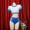 Tricou scurt mulat de gimnastică: Articole sportive sexy și costum de performanță pentru majorete