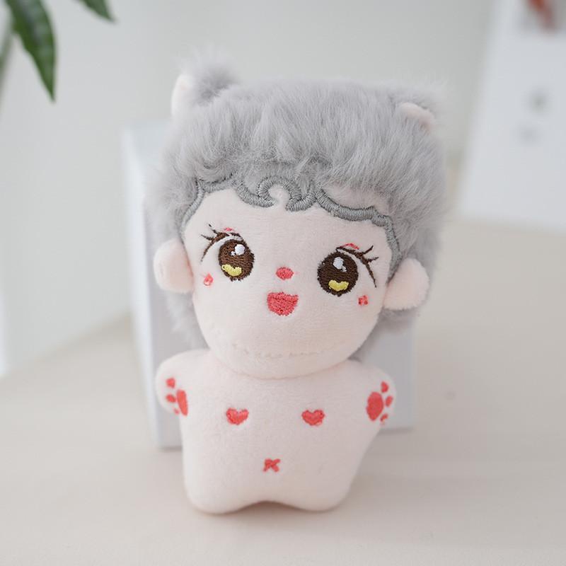 Adorable Plush Doll Keychain Soft Cotton Stuffed Toy For Bags And Keys