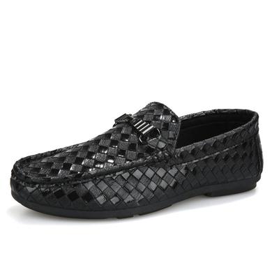 Mode Frühling und Herbst und Sommer Herren Slipper Neue Leder Slip-on Herren Sneaker Weiche Sohle Atmungsaktiv Herren Flache Freizeitschuhe