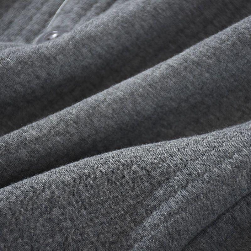 G5Z Men's Korean Style Quilted Pajamas - Thick Air Cotton, Loose Fit, Plus Size, For Autumn/Winter/Spring Homewear