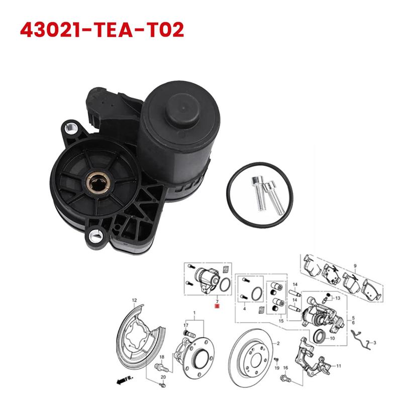 Rear Left Parking Brake Actuator 43021-TEA-T02 For Honda Civic 2017-2021 Electric Brake Pump Motor-X59A