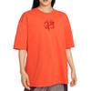 Drop Shoulder Sleeve T Shirt Women's Orange DM3245-869