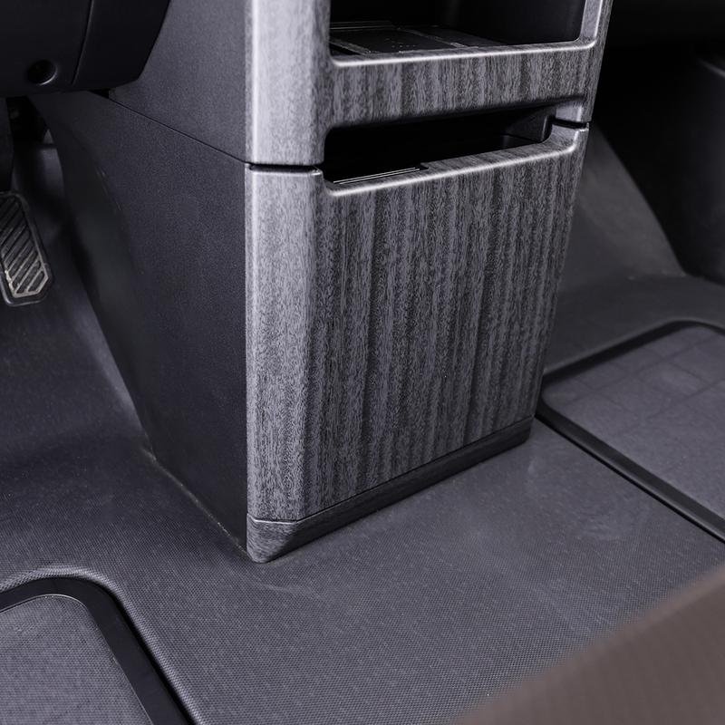 Pour Kia PV5 2025-2026 Conduite à gauche ABS 1 pièce Cache-port de charge rangée avant Garniture 2 pièces Cache-console centrale rangée avant Garniture Accessoires de voiture