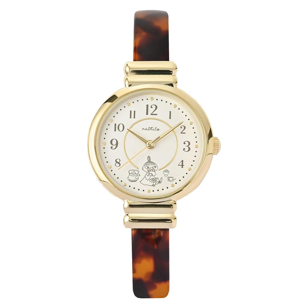 Bracciale Giapponese Analogico Moomin Fieldwork Viene fornito in un Apposito Adatto per e Orologio Acrilico J Little My Marrone Orologio da Donna, Design, Movimento,