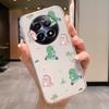 For Realme 12 4G 12+ 13+ Plus 13 Pro+ Plus 5G Case Fashion Flowers Painted Clear Silicone Phone Cover Fundas Funny Cat Couple