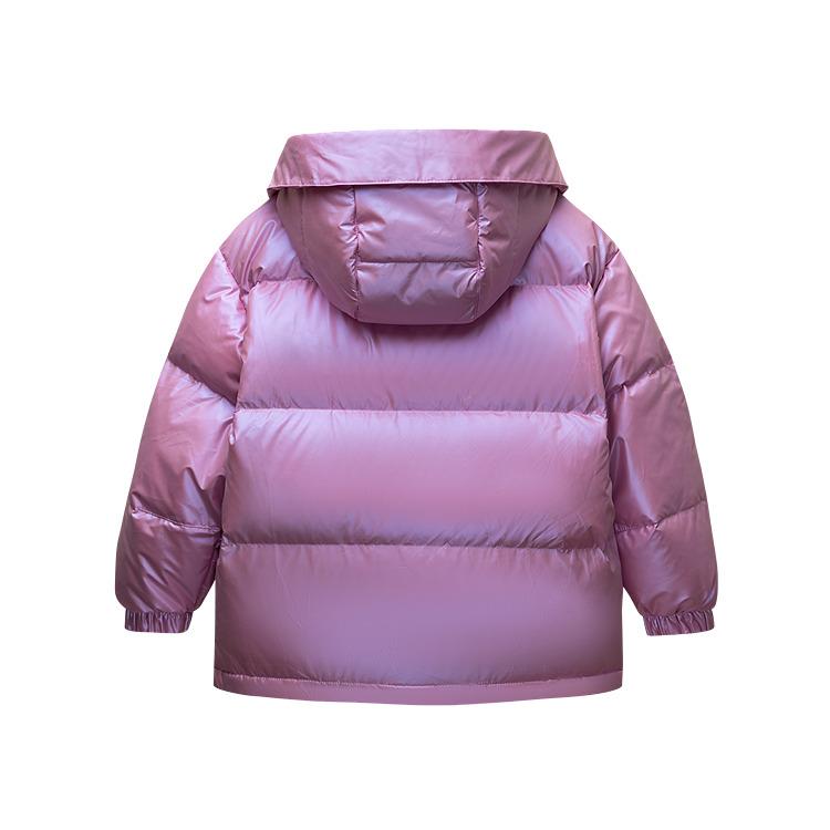 Nike Minimalist Removable Hooded Warm Fashionable Comfortable Down Jacket Kids Jacket Moonstone-Purple Crimson NY2442053GS-002