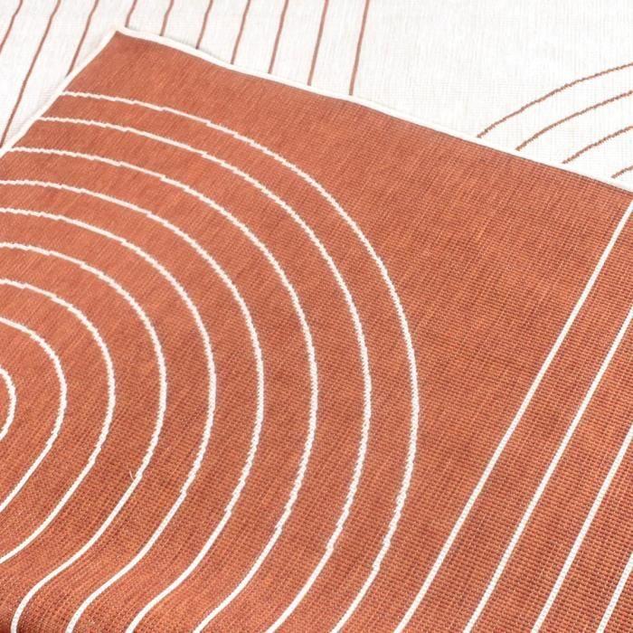 Outdoor Rug - A LOVE OF RUG - REVERSIBLE COUB - 160x230 Cm - Orange - Synthetic