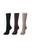 Hokaron Warm for and Pile and Set of 3 Women's Knee-High Socks, Winter, Moisture-Wicking, Heat-Generating, Antibacterial, Odor-Resistant, Socks,