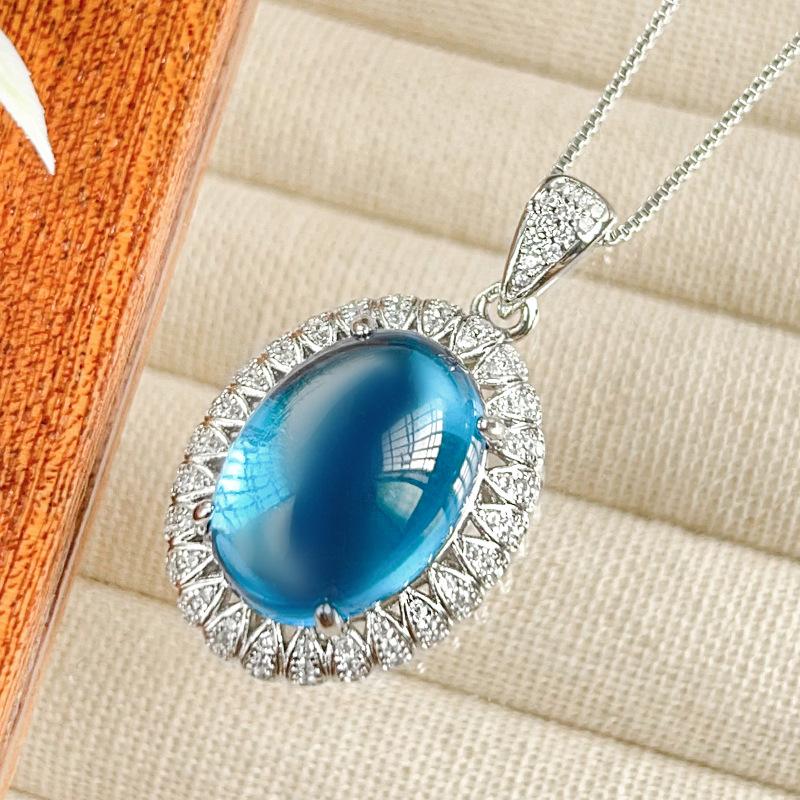 Autumn And Winter Jewelry European Simulation Pigeon Blood Red Corundum Plain Surface Retro Set Main Stone 13 * 18