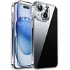 RURIHAI For iPhone 15 Case Clear TPU Phone Cover with Easy Installation High Aluminium-Silicon Glass Film