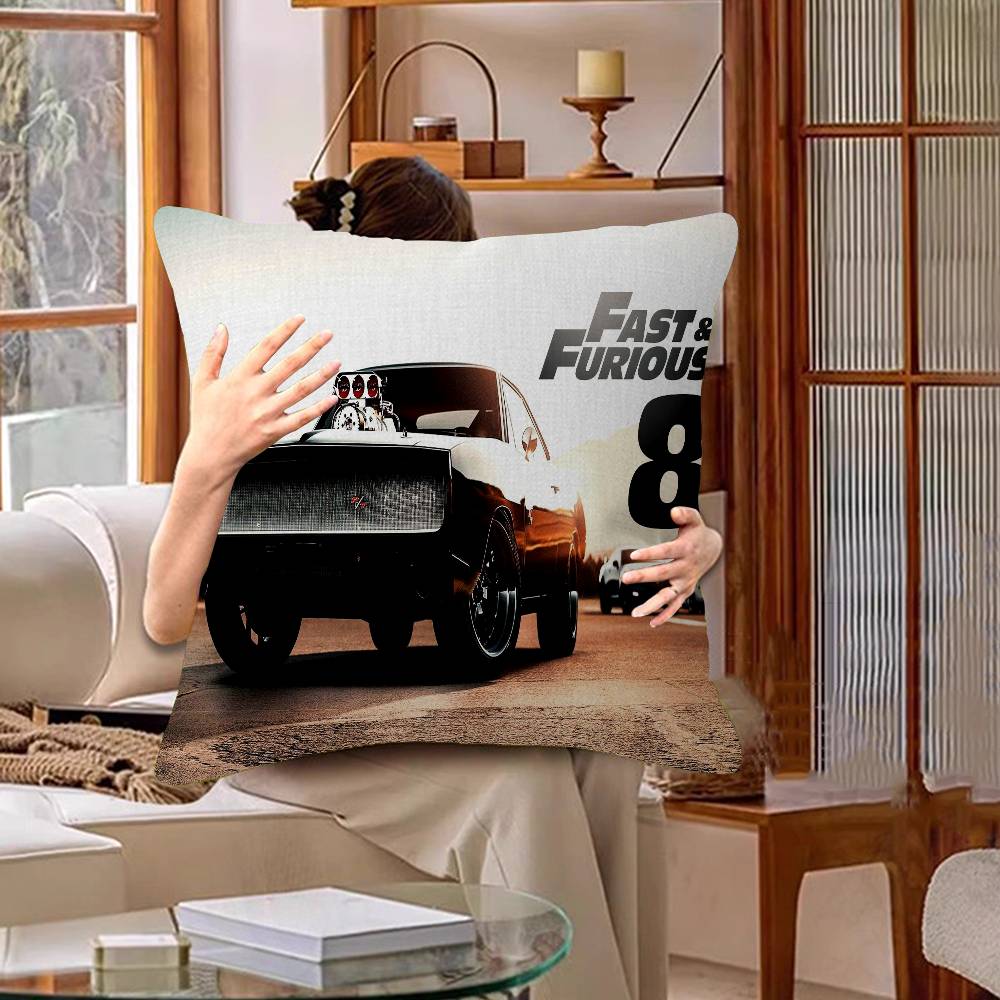 Movie F-Fast Cool Furious Pillow Gift Home Office Decoration Bedroom Sofa Car Cushion Cover case 45x45