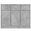 Sideboard Concrete Grey 91x28x75 cm Engineered Wood