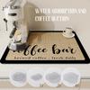 Isolierte Kaffeematte, Küchenabtropfmatte, Teetassenmatte, Barmatte, wasserdichte, rutschfeste und saugfähige Bodenmatte