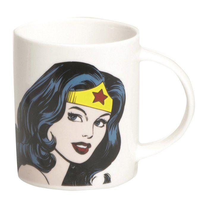 Excelsa Becher Wonder Woman 300 ml aus Keramik Haushaltsaccessoires