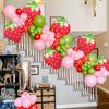 3pcs/6pcs Strawberry Aluminum Film Balloon Birthday Party Supply Summer Fruit Party Baby Girl Baptism Decoration Matte Balloons
