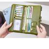Women's RFID Retro Long Wallet: Large Capacity, Multi-Card Slot & Snap Button Closure Coin Purse