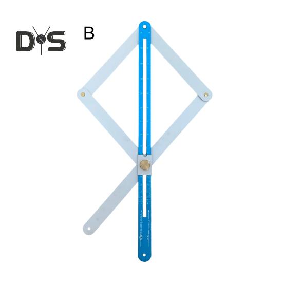Eckwinkelsucher mit Skalen, hochpräzise, multifunktionale Diagonalwinkellehre aus Aluminiumlegierung, Winkelmesser, Winkelmesswerkzeuge für die Holzbearbeitung