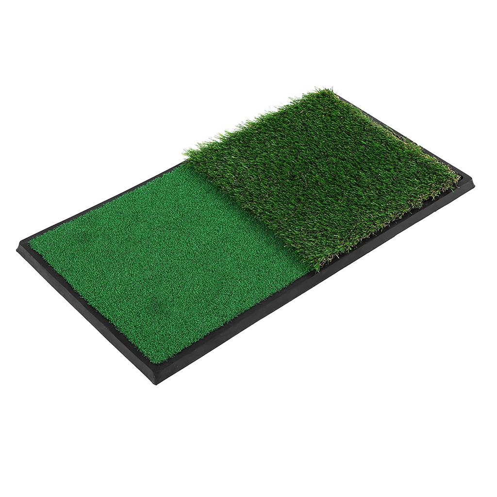 Golf Double Swing Pad Rubber Sole Golf Practice Mats Golf Hitting Mats Simulation Lawn