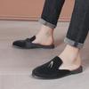 European and American Men's Casual Baotou Slippers: Half-Slip Lazy Sandals, Large-Size Men's Shoes