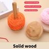Wood Yarn Holder Rotating Yarn Dispenser Desktop Yarn Spool Holder Portable Yarn and Thread Holder for Crochet Knitting