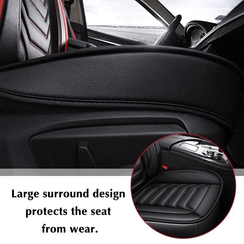 Upgrade PU Leather Full Front Seat Cover – Waterproof, Durable, Breathable – Universal Protector Cushion Pad (Cheap Luxury)