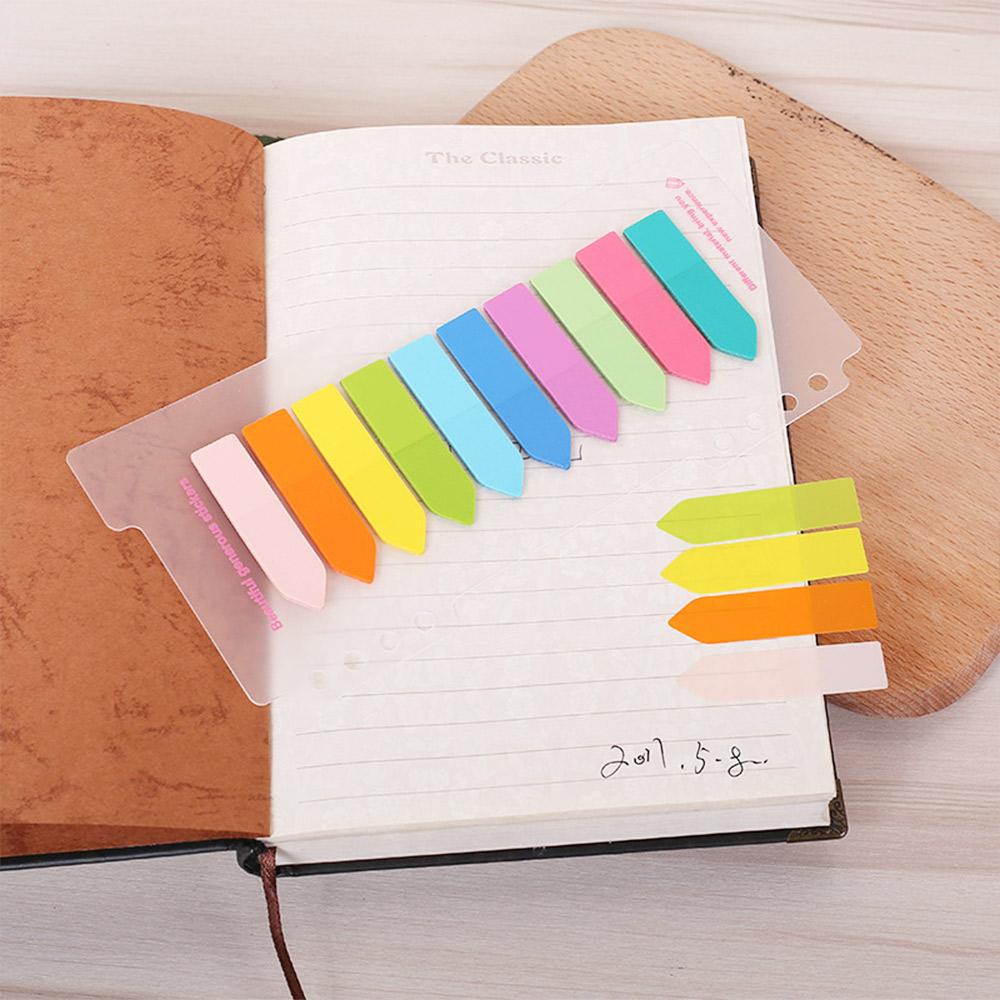 Stationery Note Adhesive Memo Pad Paper Sticker Fluorescent Notes Bookmarks Planner Stickers